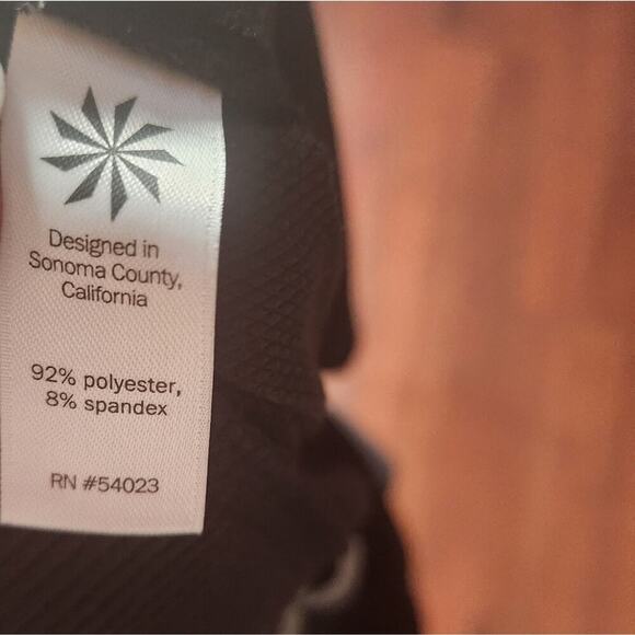 ATHLETA SIZE 4 BLACK TRACK PANTS WITH POCKETS TIE WAIST - Picture 8 of 8